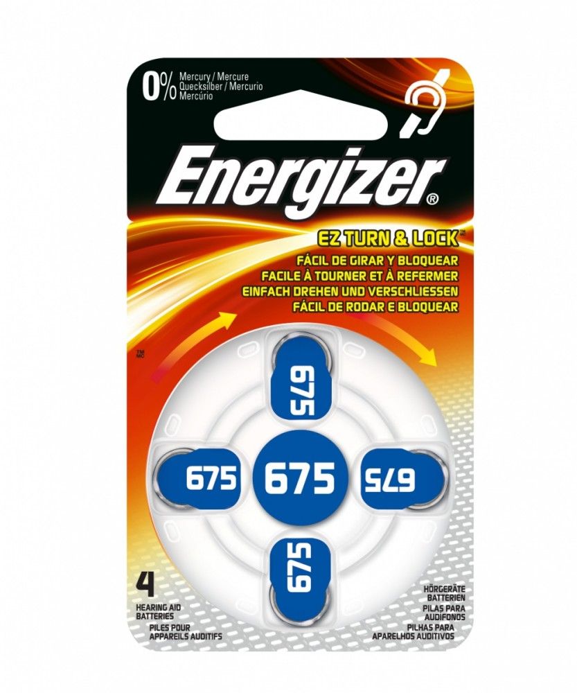 Energizer Dzirdes aparātu baterijas PR44 4
