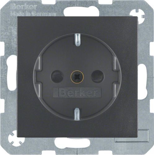 Berker Berker Schuko Socket Anth/Matt 47231606